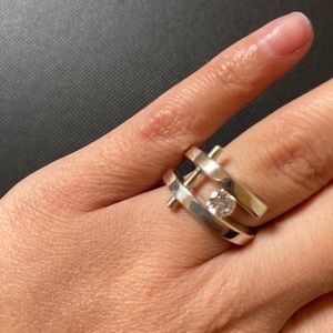 Sterling silver ring ask for size